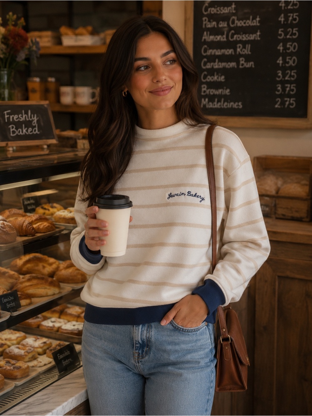 Levain Bakery "Mmm... Carbs" Roll Neck Sweatshirt - Small